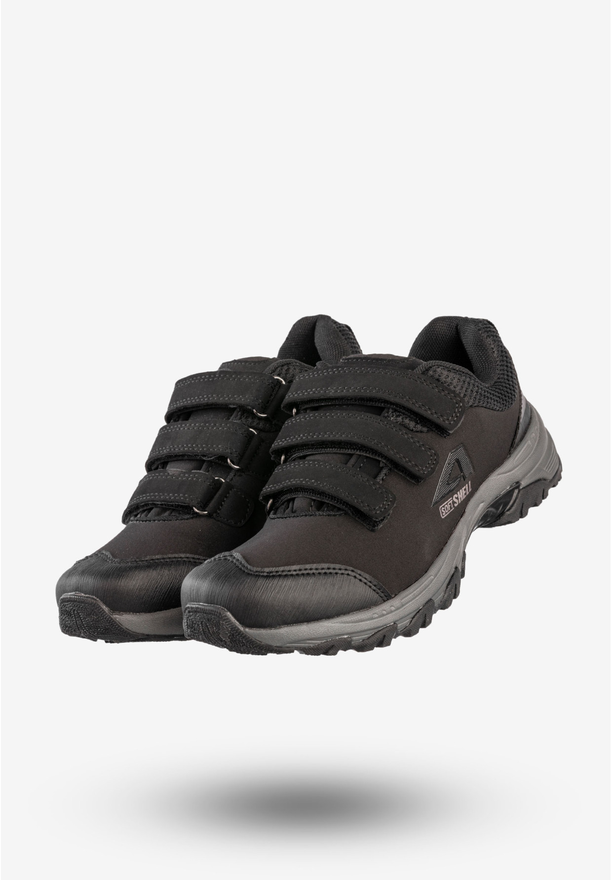 Trekkingi Damskie Na Rzepy Buty W Góry Softshell Czarne American Club WT1802-V