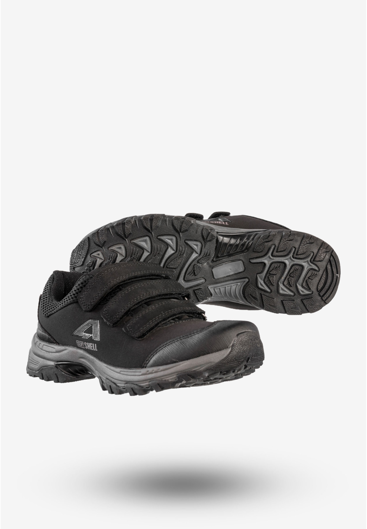 Trekkingi Damskie Na Rzepy Buty W Góry Softshell Czarne American Club WT1802-V