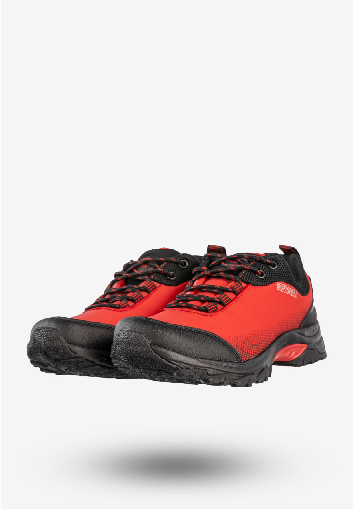 Trekkingi Damskie Buty W góry Softshell Wygodne Czerwone American Club WT05/20