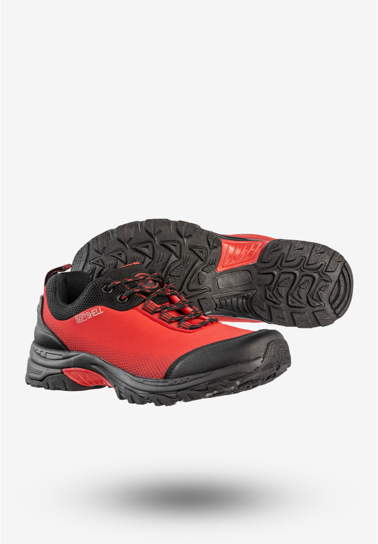 Trekkingi Damskie Buty W góry Softshell Wygodne Czerwone American Club WT05/20