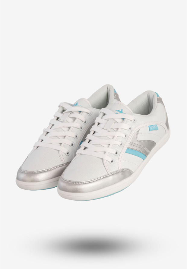 Sneakersy Damskie Ekoskóra Buty Sportowe Białe VOP14003