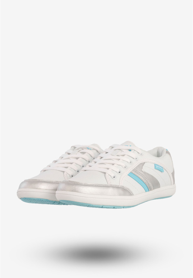 Sneakersy Damskie Ekoskóra Buty Sportowe Białe VOP14003