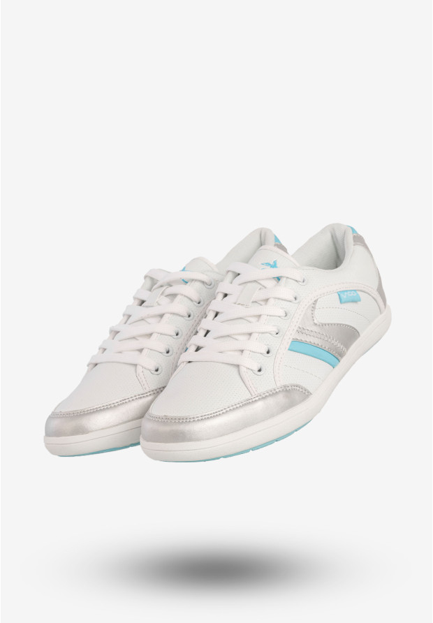 Sneakersy Damskie Ekoskóra Buty Sportowe Białe VOP14003