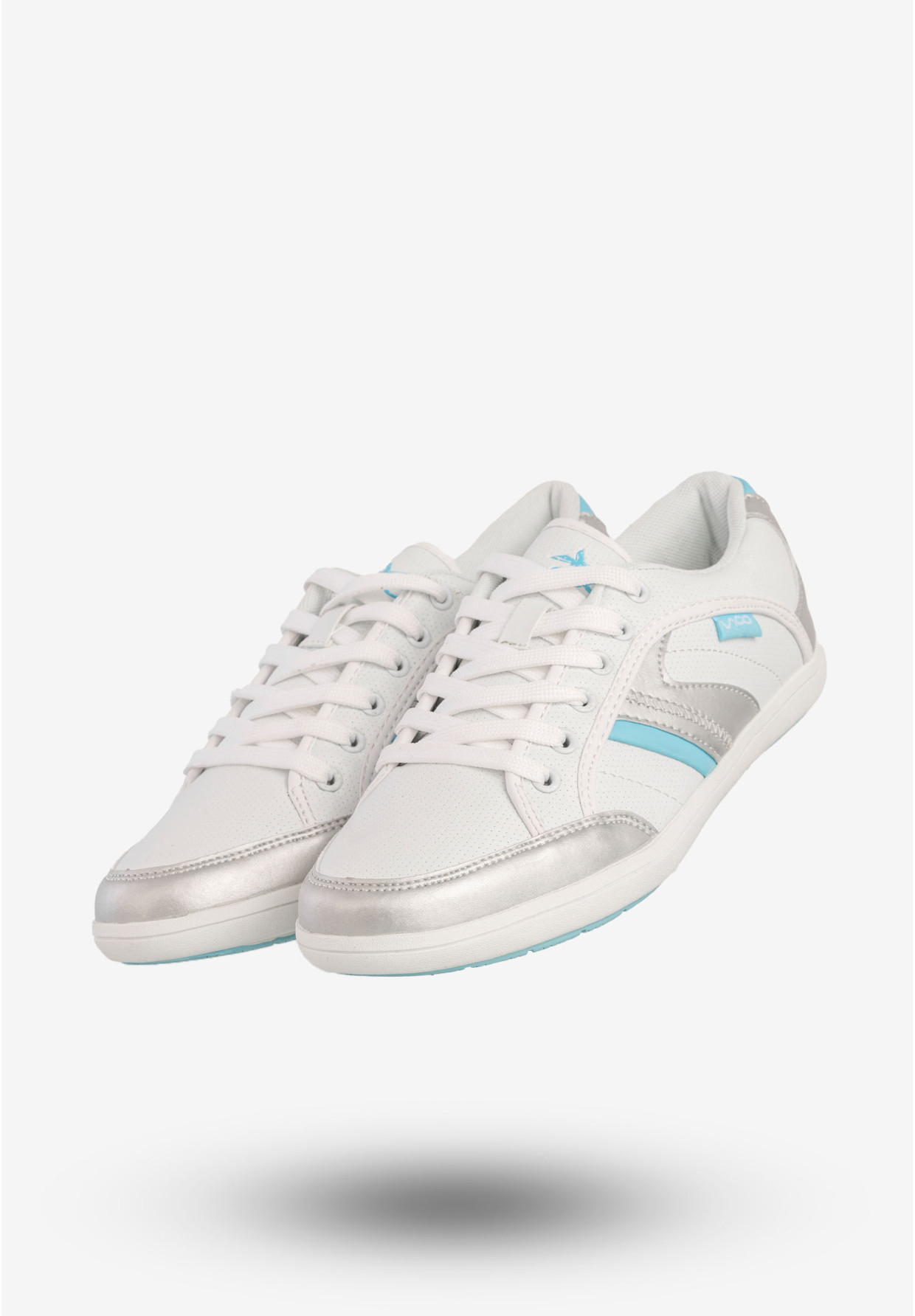 Sneakersy Damskie Ekoskóra Buty Sportowe Białe VOP14003