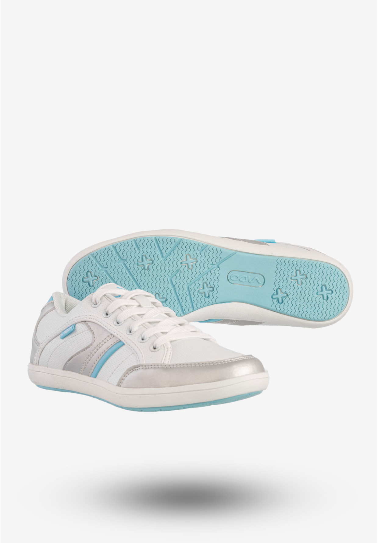 Sneakersy Damskie Ekoskóra Buty Sportowe Białe VOP14003