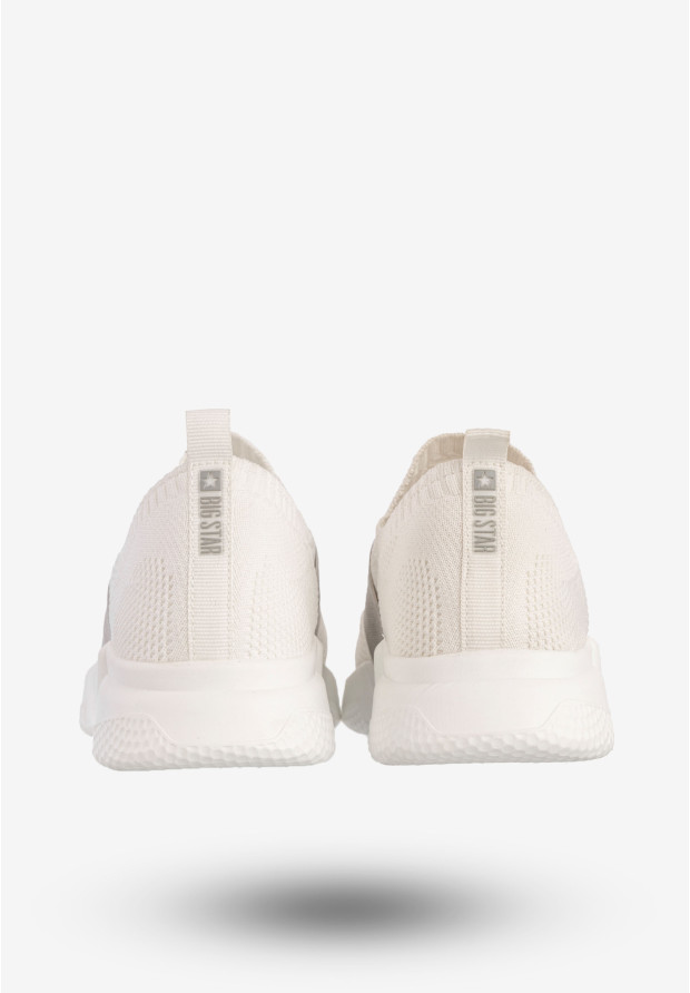 Sneakersy Damskie BIG STAR Wsuwane Sportowe Buty Logo Białe JJ274297