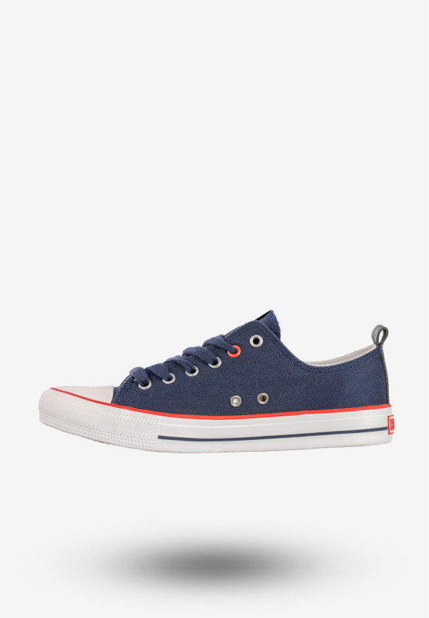 Trampki Damskie BIG STAR Sportowe Buty Klasyczne Granatowe JJ274121