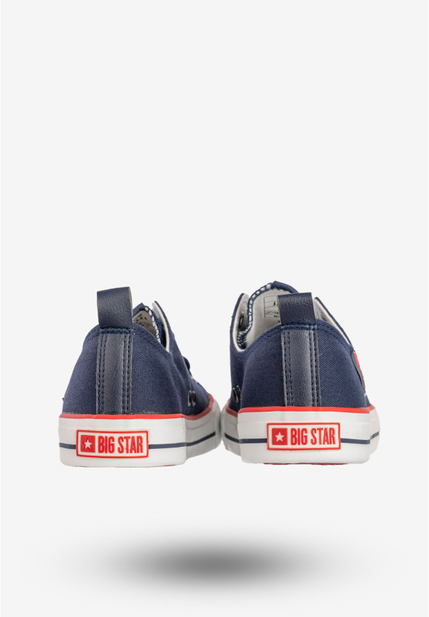 Trampki Damskie BIG STAR Sportowe Buty Klasyczne Granatowe JJ274121