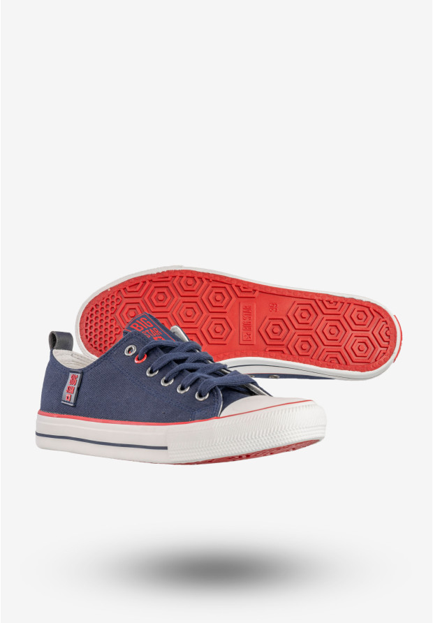 Trampki Damskie BIG STAR Sportowe Buty Klasyczne Granatowe JJ274121