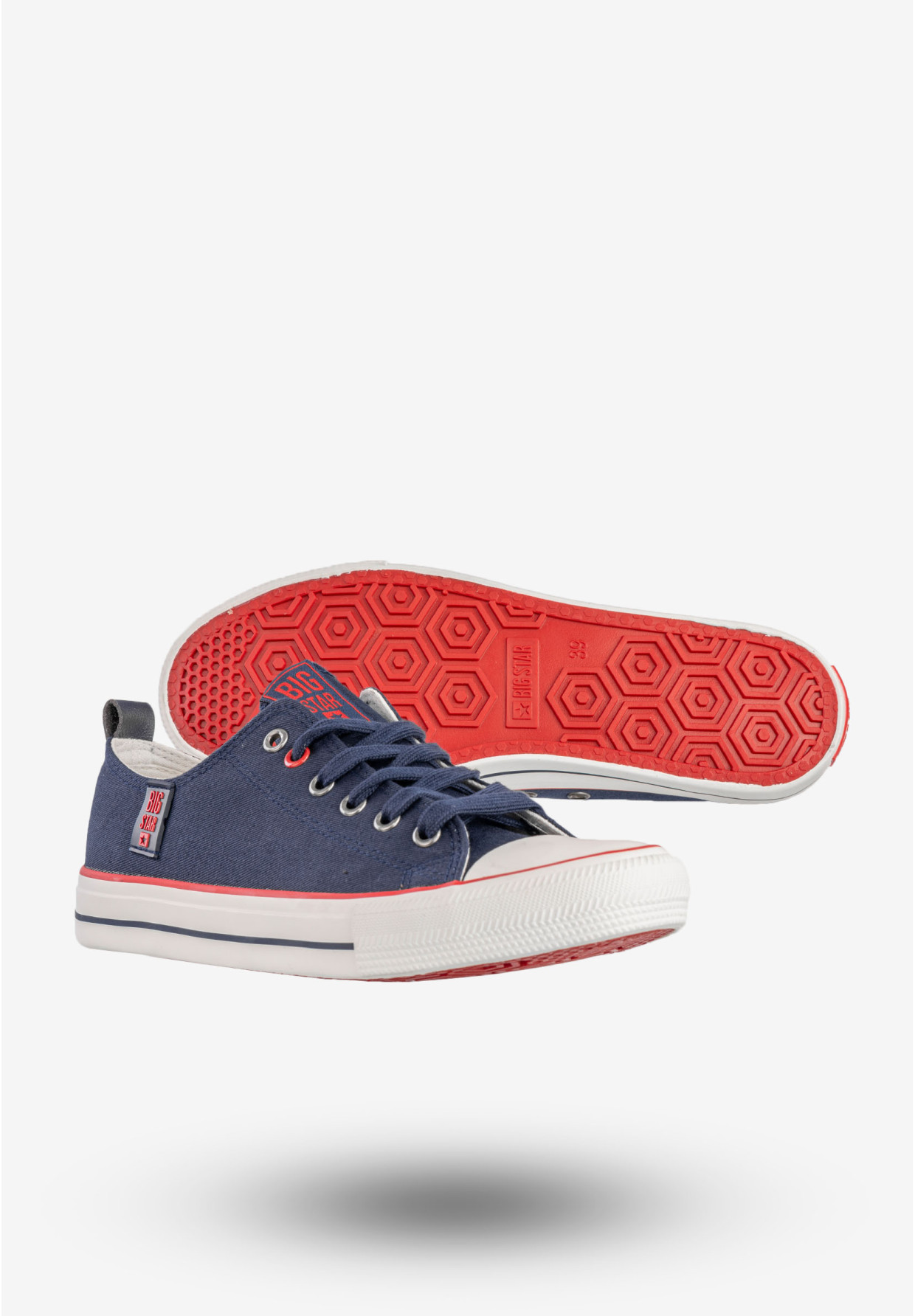 Trampki Damskie BIG STAR Sportowe Buty Klasyczne Granatowe JJ274121