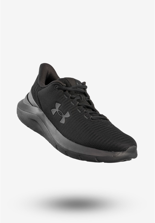 Czarny sportowy but męski Under Armour UA Phade RN 3 z siateczkową cholewką