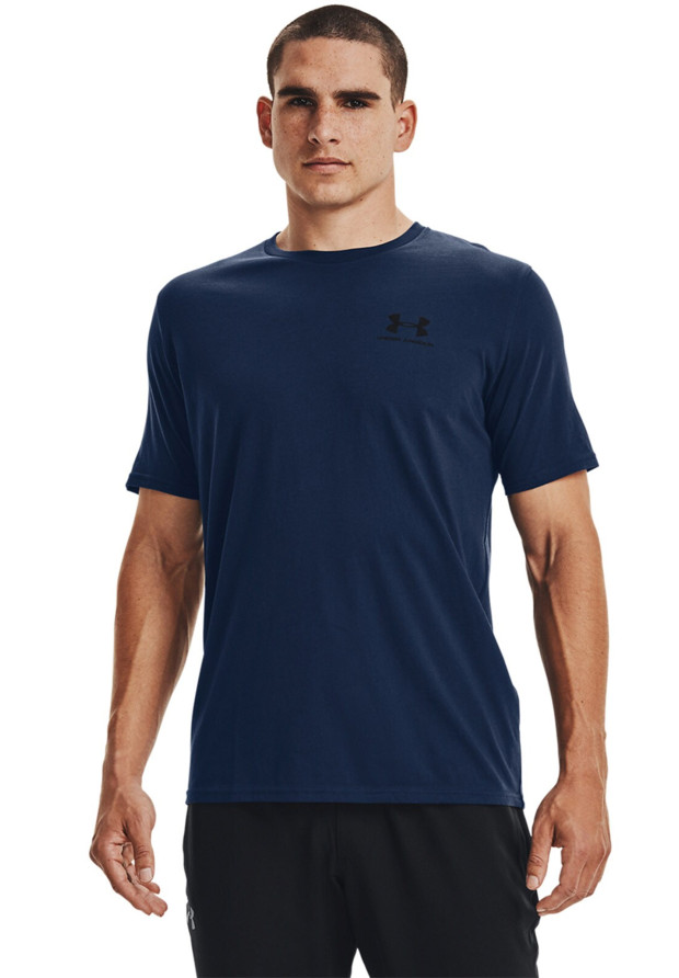 Granatowa koszulka męska Under Armour z logo