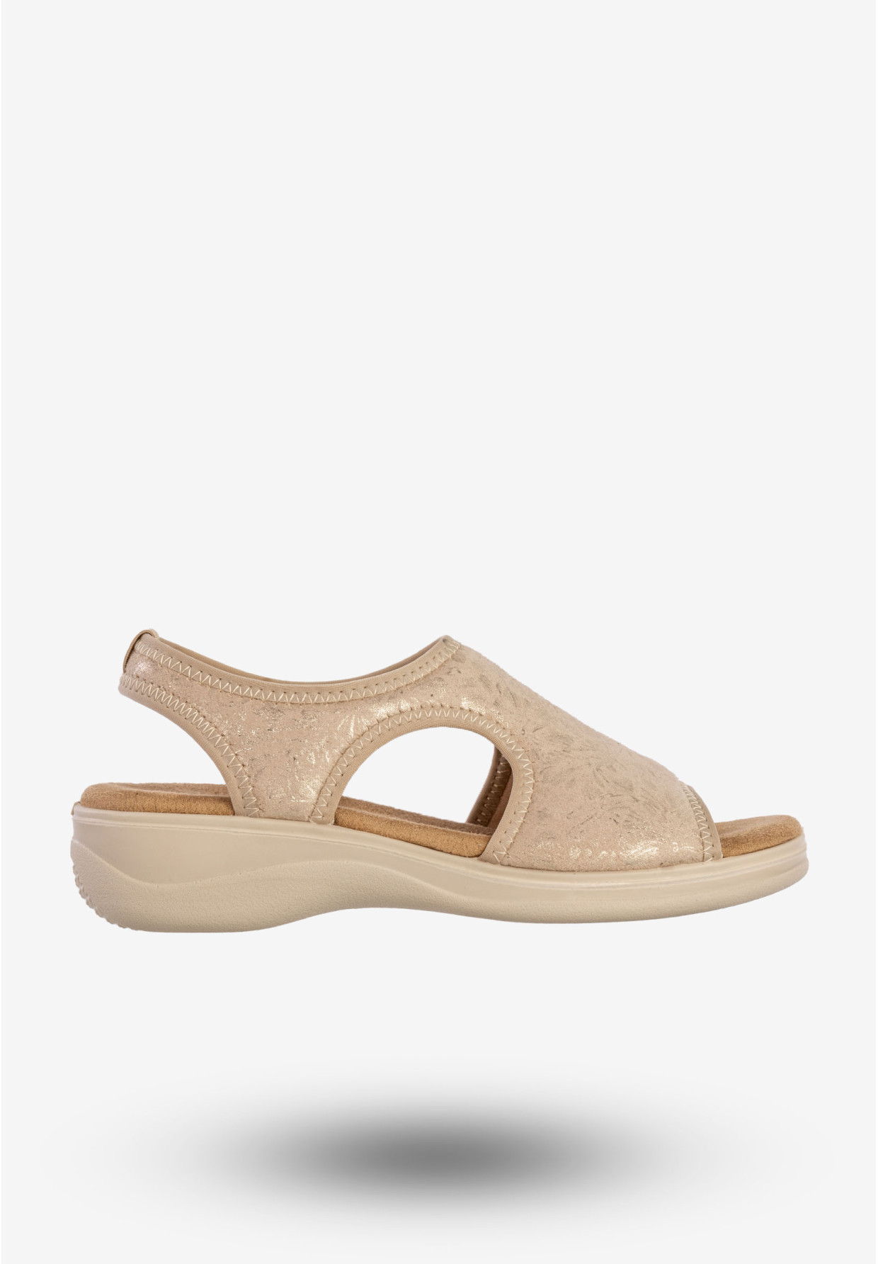 Sandały Damskie Buty Wsuwane Wygodne Na Wiosnę Lato Złote Potocki 25-24306GD
