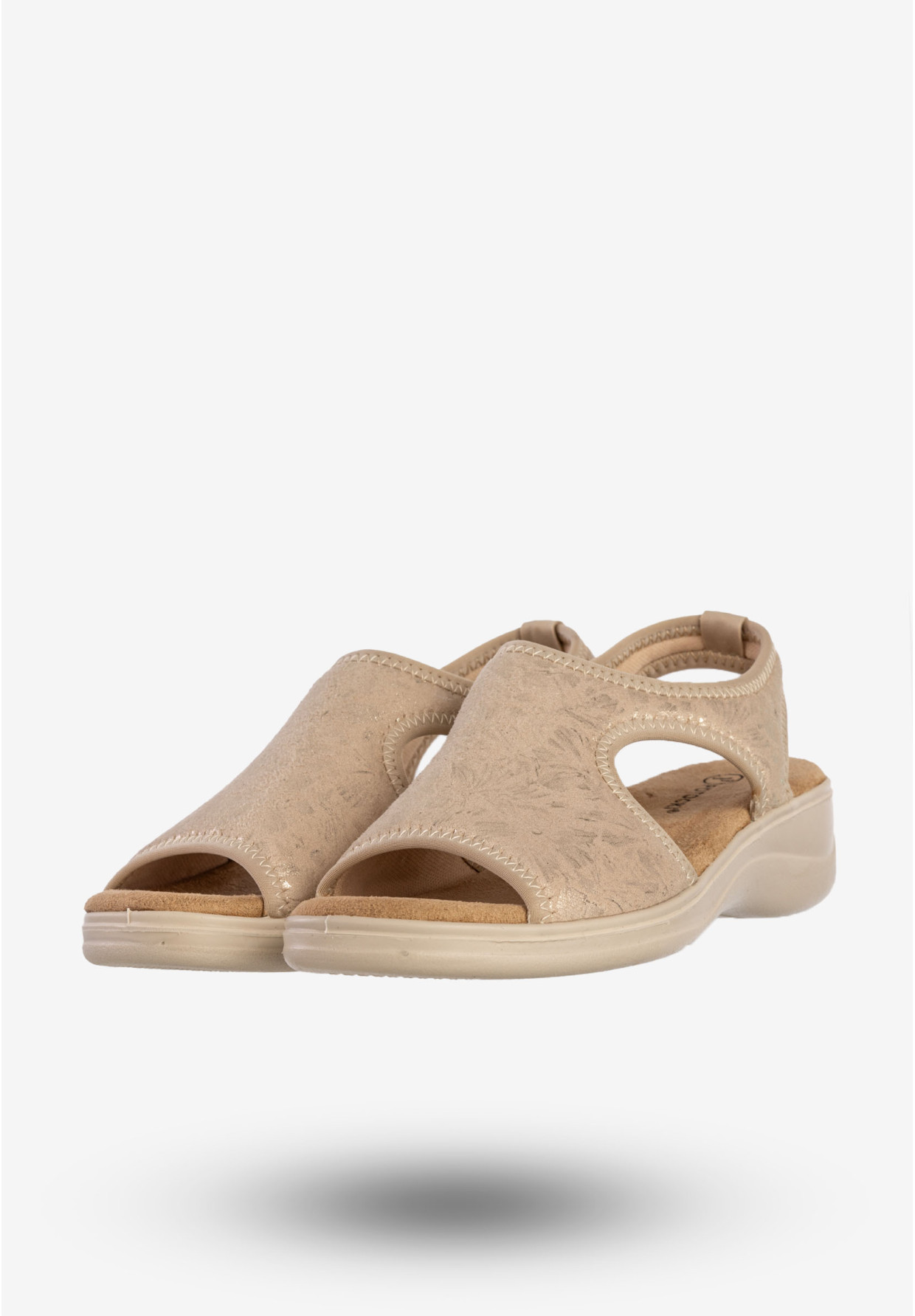 Sandały Damskie Buty Wsuwane Wygodne Na Wiosnę Lato Złote Potocki 25-24306GD