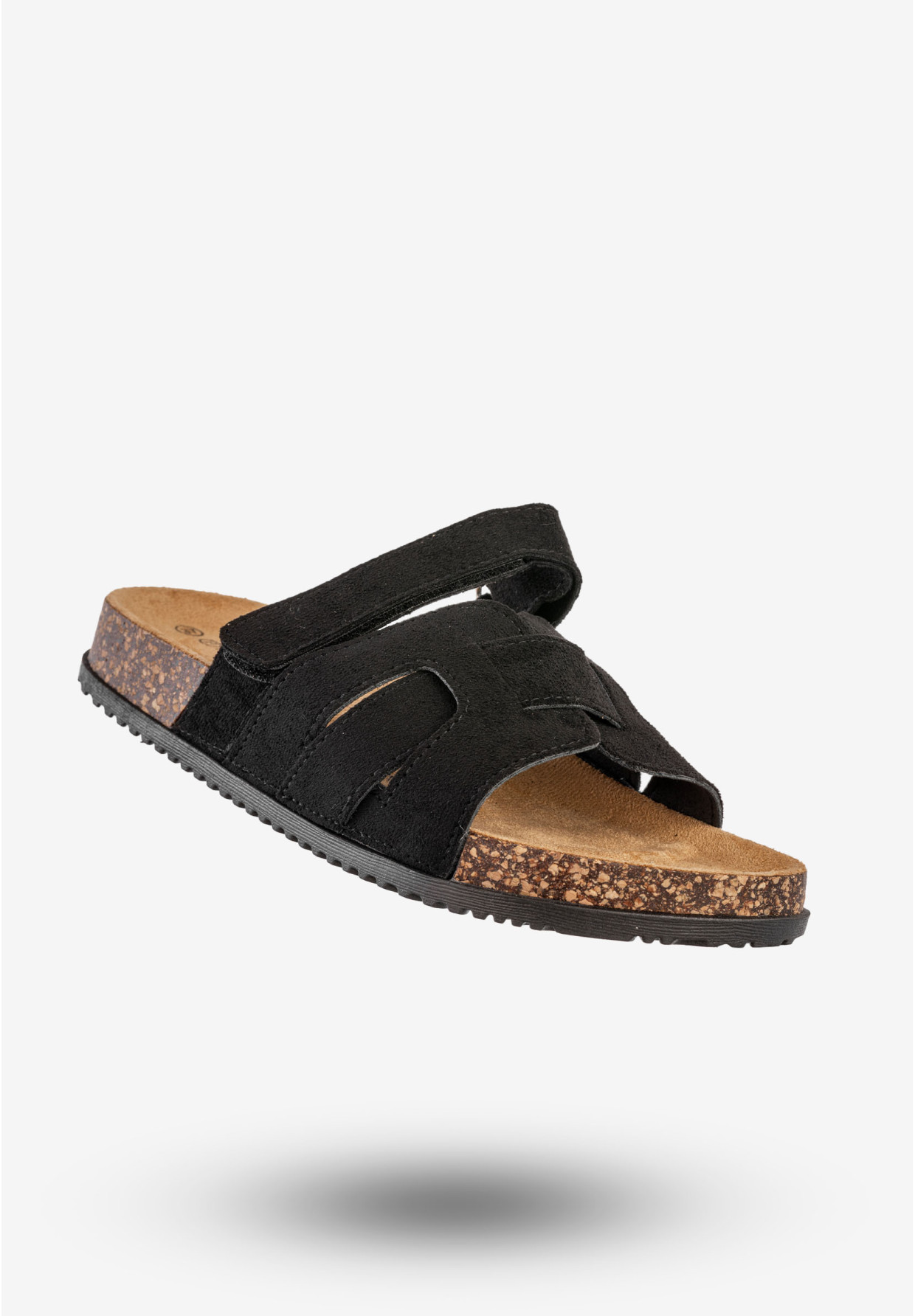 Klapki Damskie Buty Eleganckie Płaski Obcas Wygodne Czarne Potocki 25-17305BK