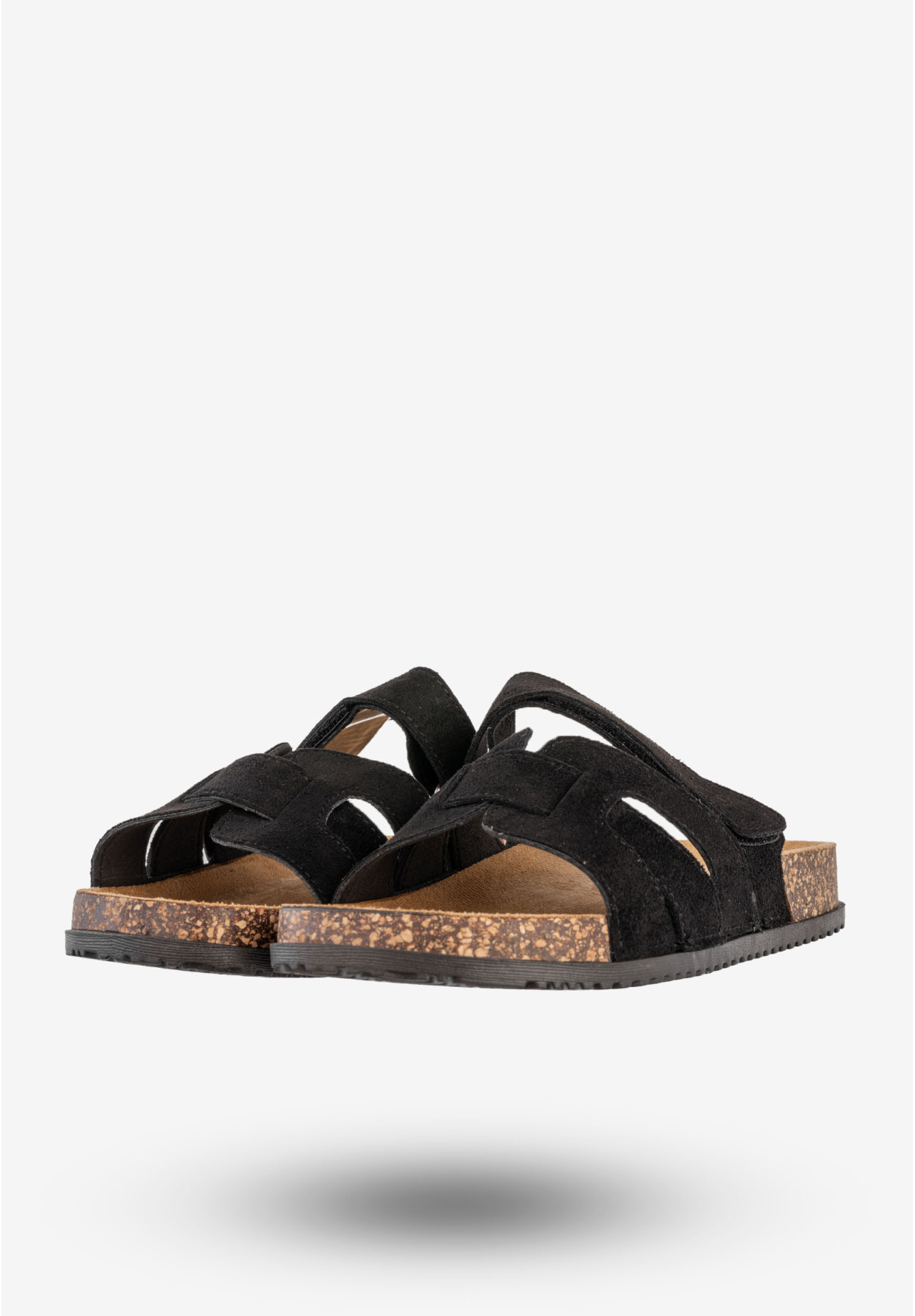 Klapki Damskie Buty Eleganckie Płaski Obcas Wygodne Czarne Potocki 25-17305BK