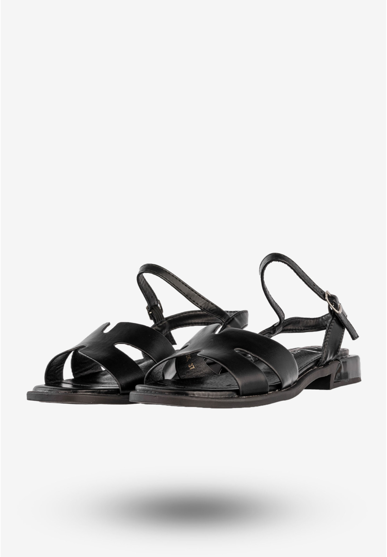 Sandały Damskie Ekoskóra Buty Eleganckie Modne Czarne Filippo DS6979/25BK