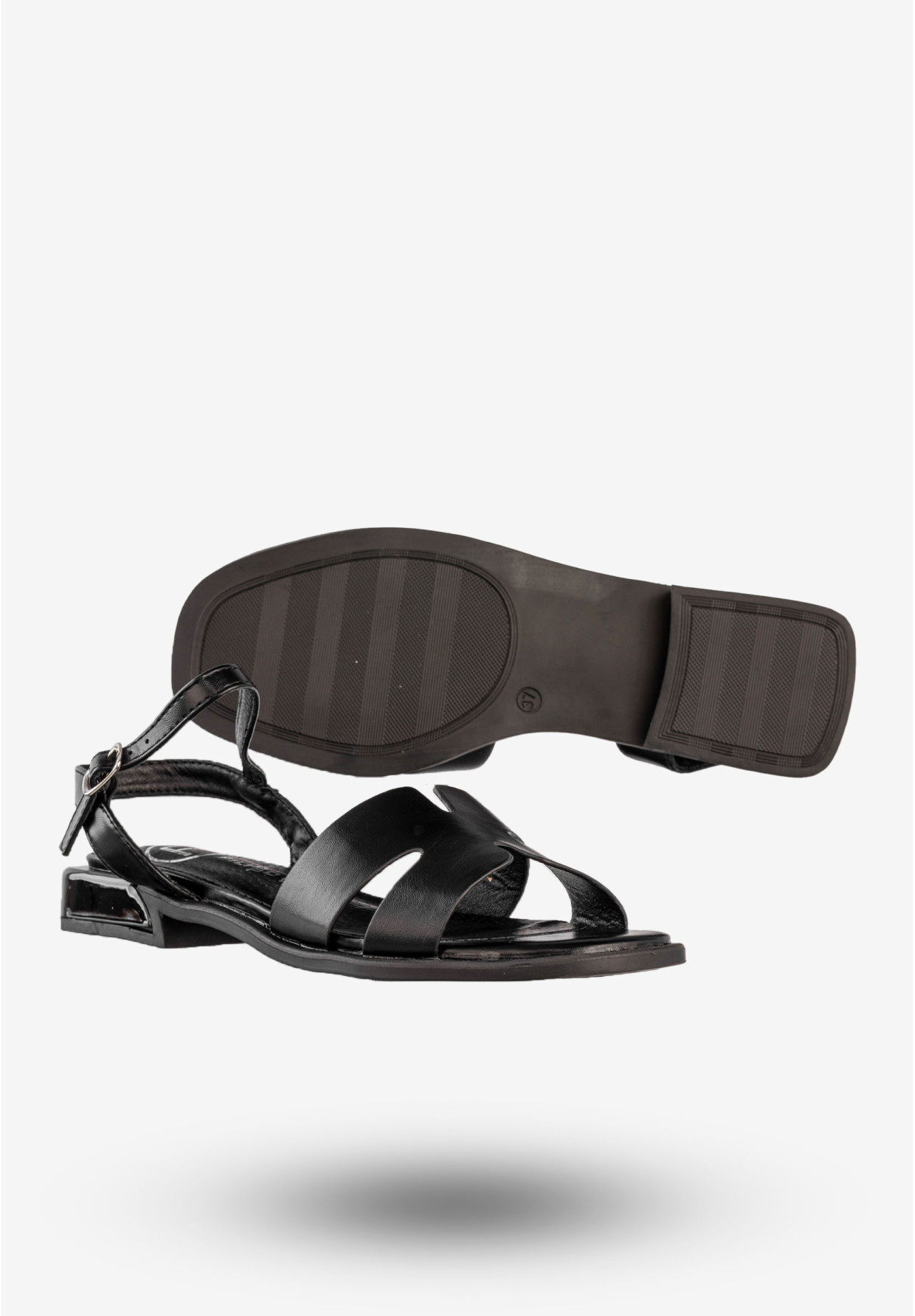 Sandały Damskie Ekoskóra Buty Eleganckie Modne Czarne Filippo DS6979/25BK