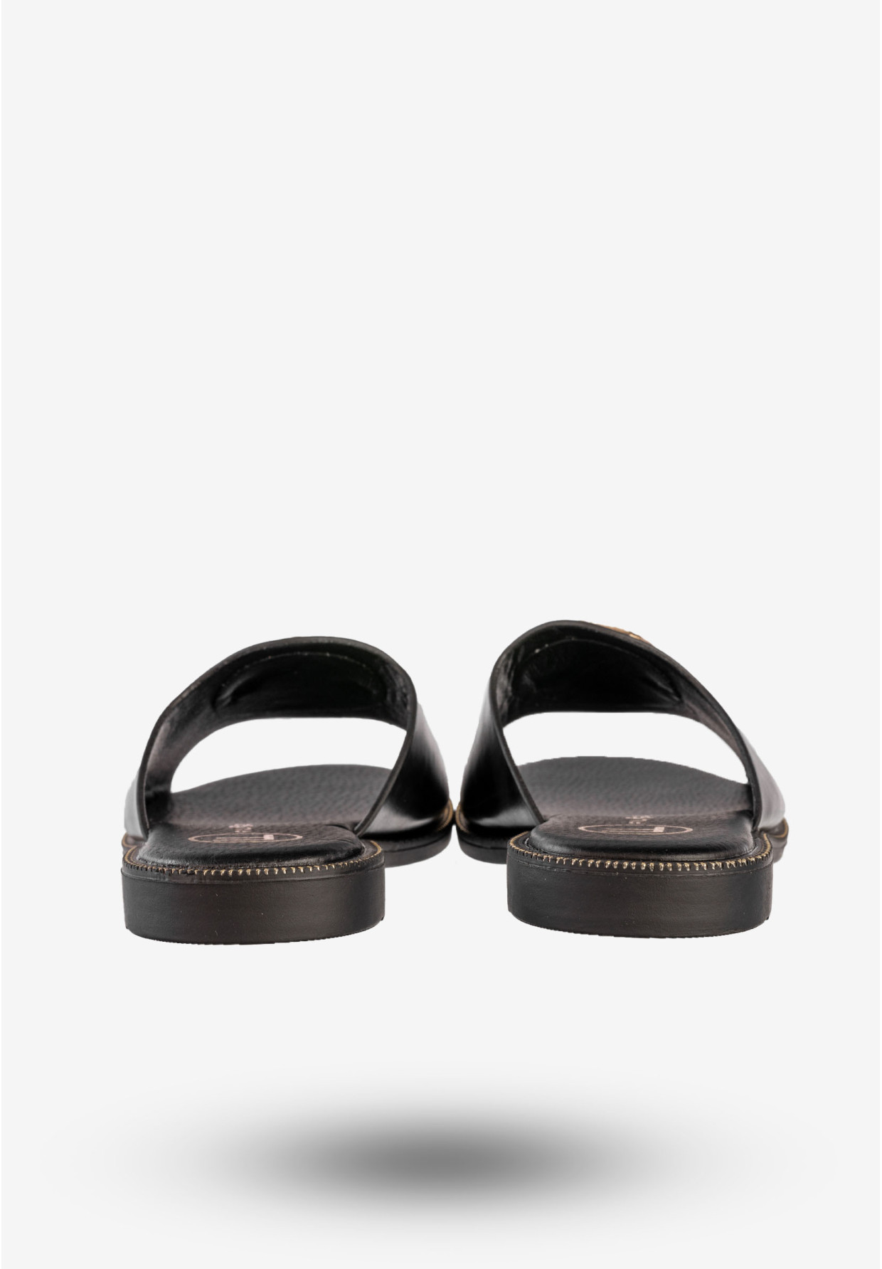 Klapki Damskie Ekoskóra Buty Eleganckie Modne Czarne Filippo DK6906/25BK
