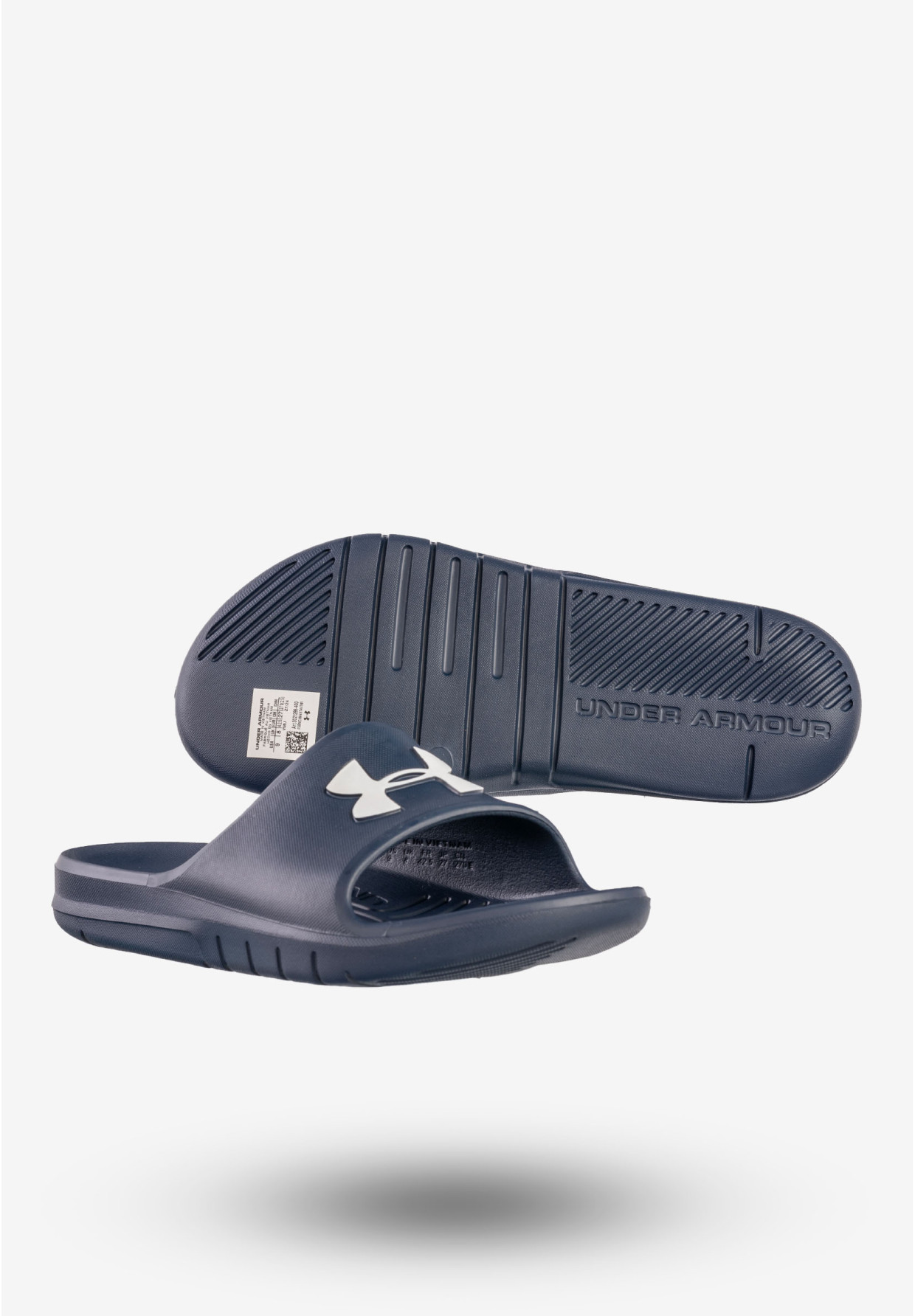Klapki Męskie Under Armour Buty Klasyczne Sportowe Granatowe UA Core PTH SL
