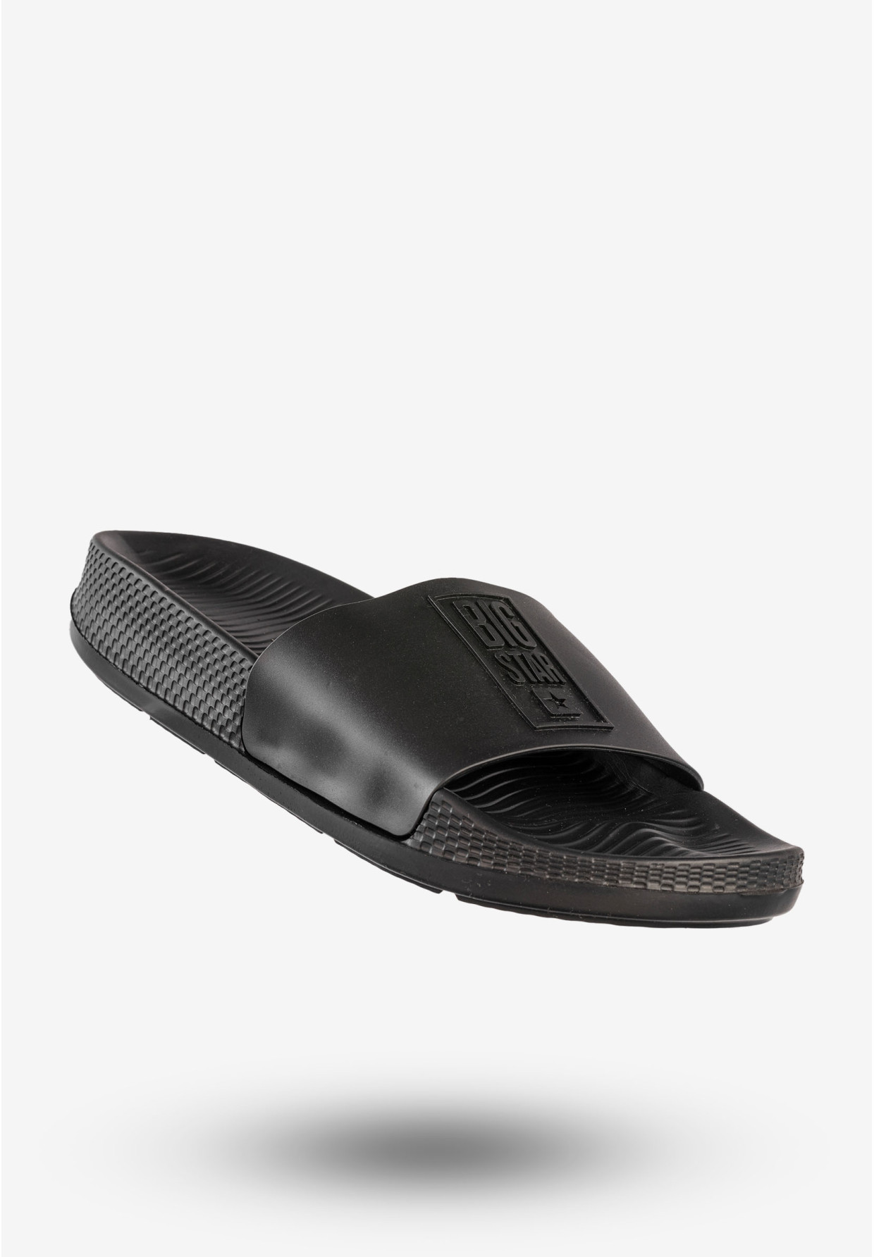 Klapki Męskie BIG STAR Buty Klasyczne Sportowe Czarne RR174A041