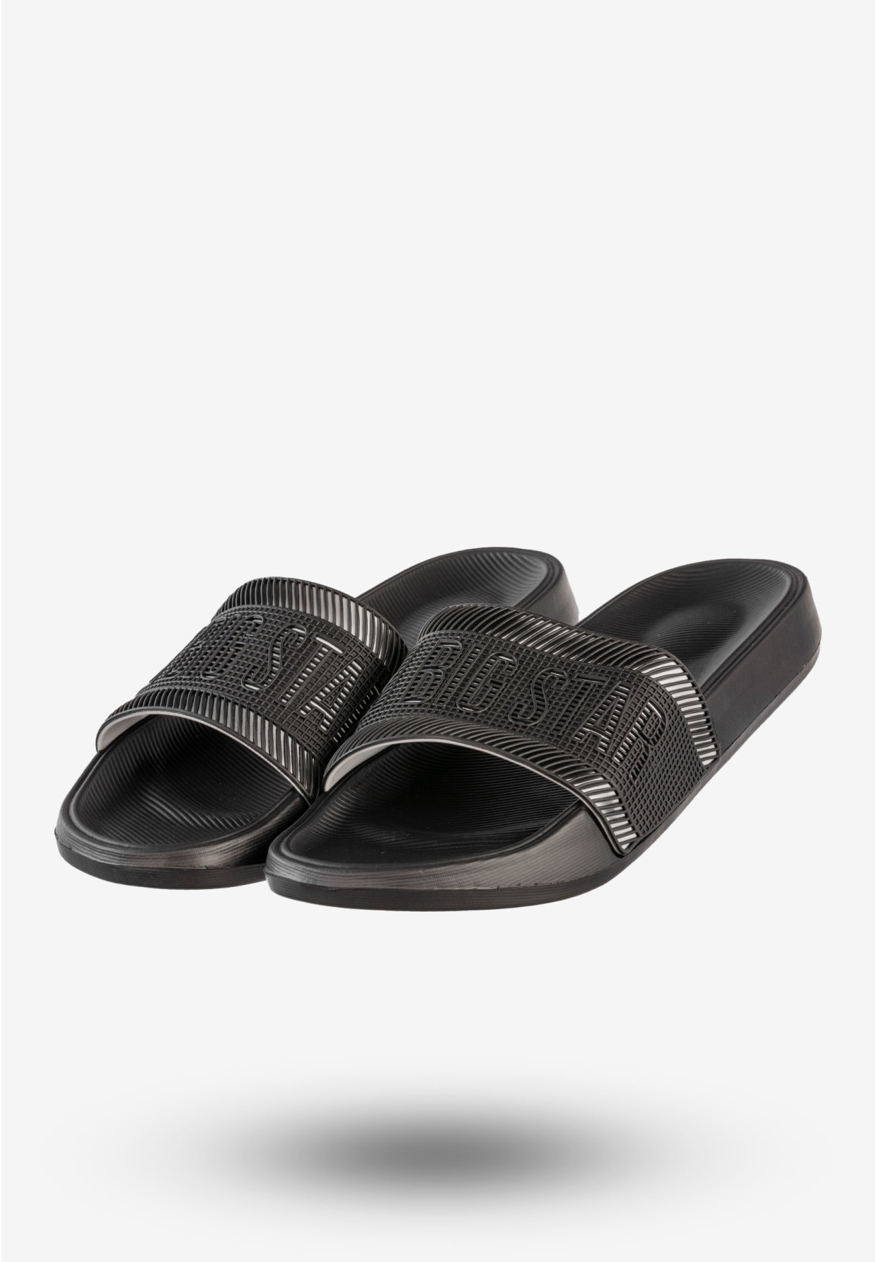 Klapki Męskie BIG STAR Buty Klasyczne Sportowe Czarne RR174A053