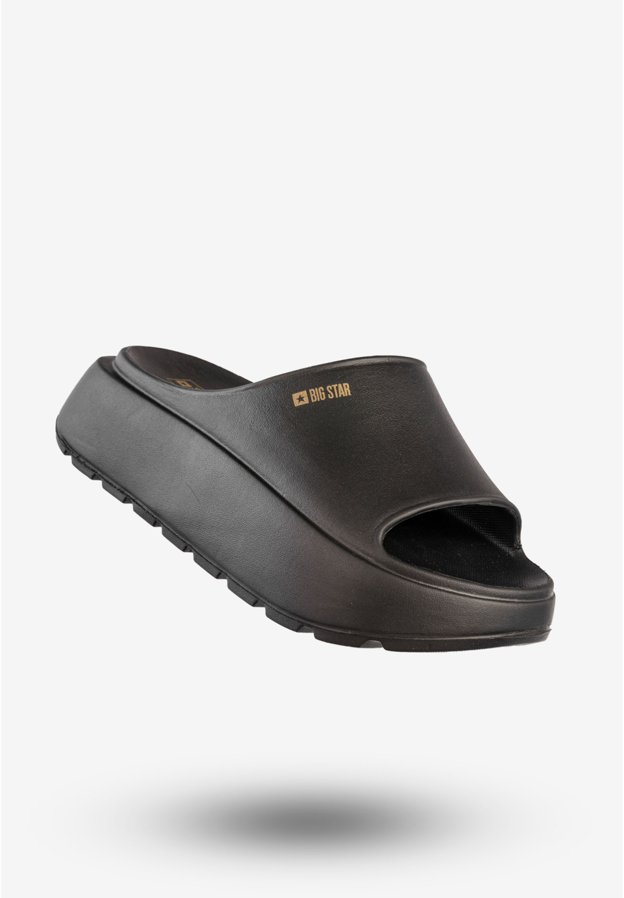 Klapki Damskie BIG STAR Sportowe Buty Na Platformie Czarne RR274A567