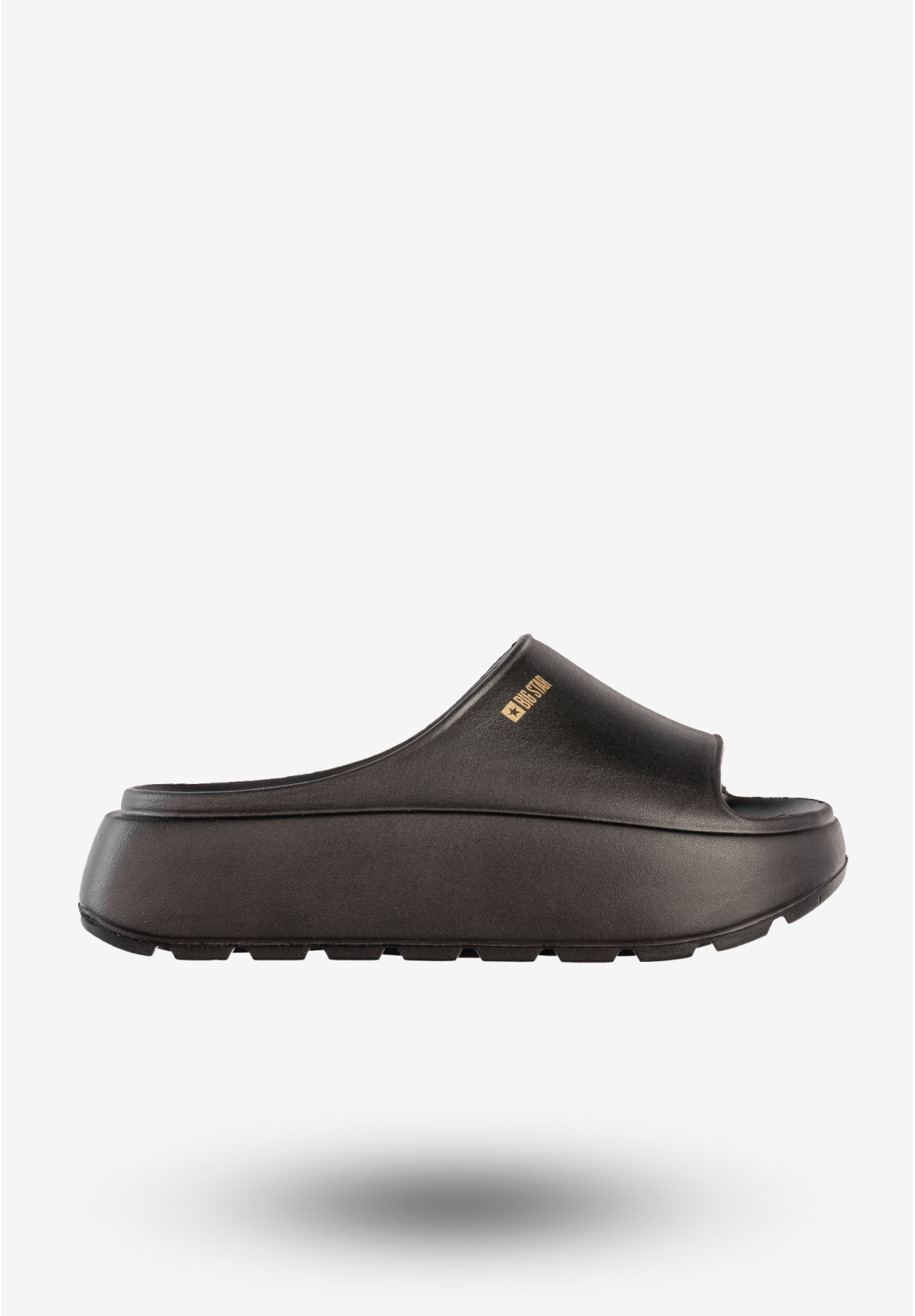 Klapki Damskie BIG STAR Sportowe Buty Na Platformie Czarne RR274A567