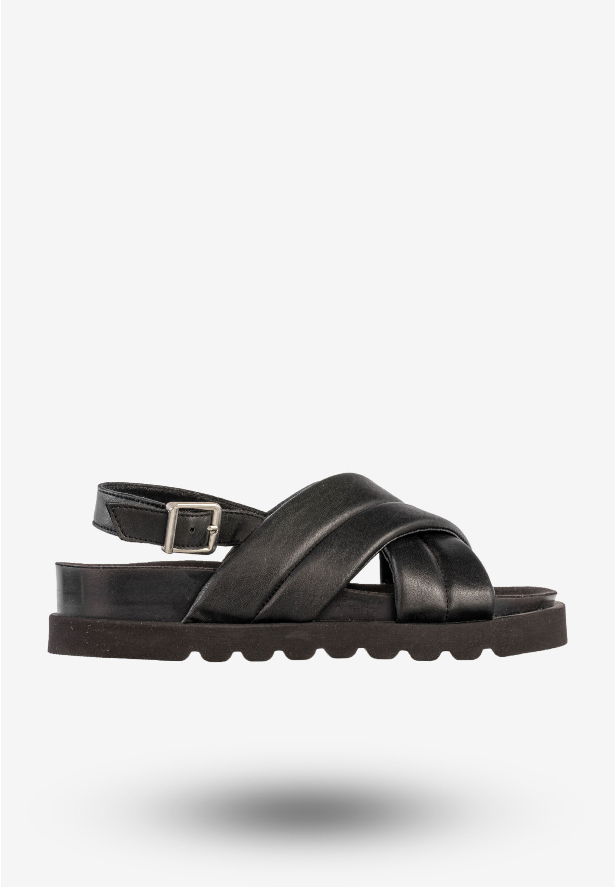 Sandały Damskie Skórzane Buty Eleganckie Klasyczne Czarne EMMA 8832