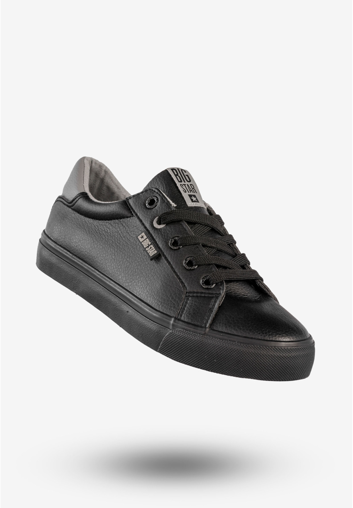 Sneakersy Damskie Big Star Ekoskóra Buty Sportowe Trampki Czarne EE274314