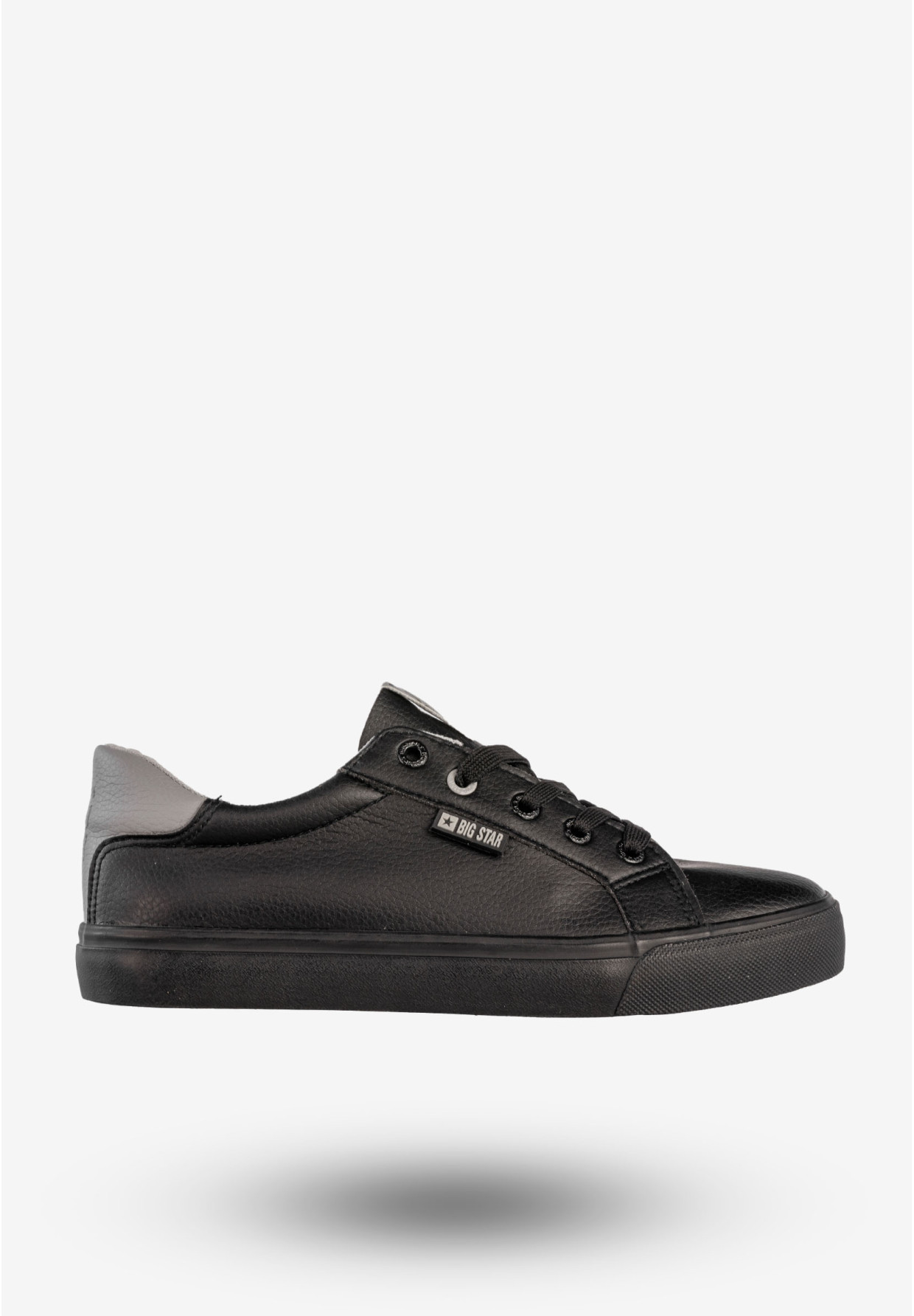 Sneakersy Damskie Big Star Ekoskóra Buty Sportowe Trampki Czarne EE274314