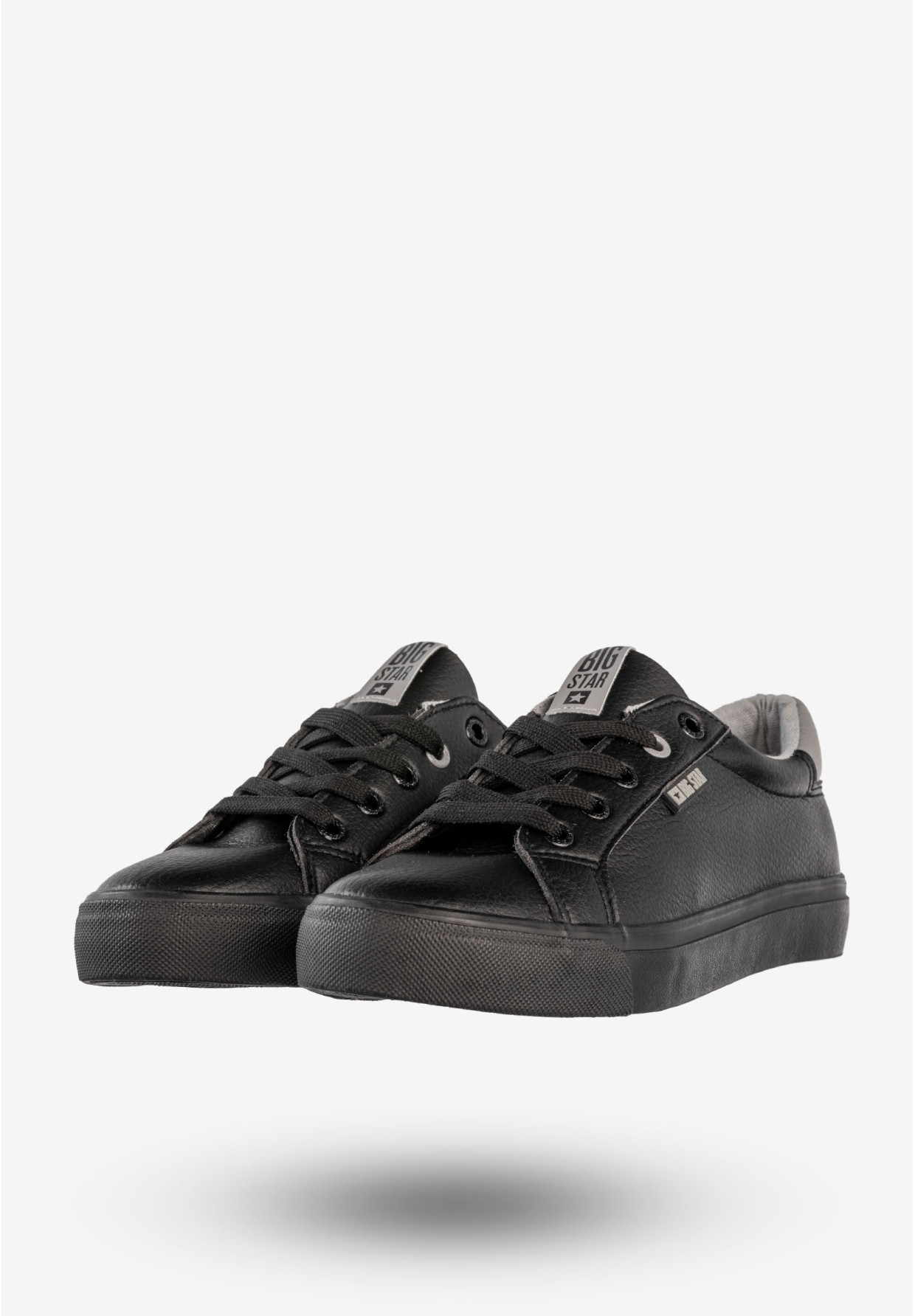 Sneakersy Damskie Big Star Ekoskóra Buty Sportowe Trampki Czarne EE274314