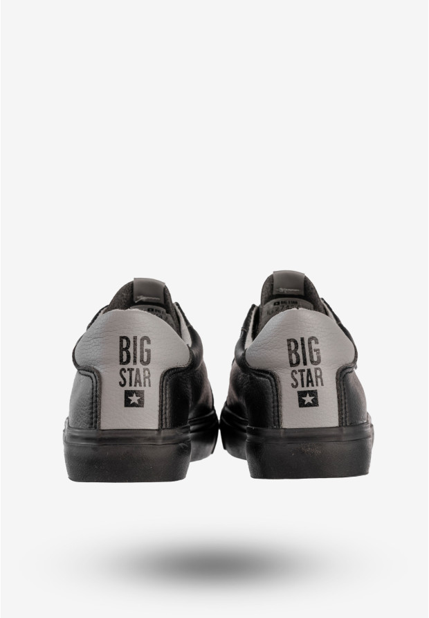 Sneakersy Damskie Big Star Ekoskóra Buty Sportowe Trampki Czarne EE274314