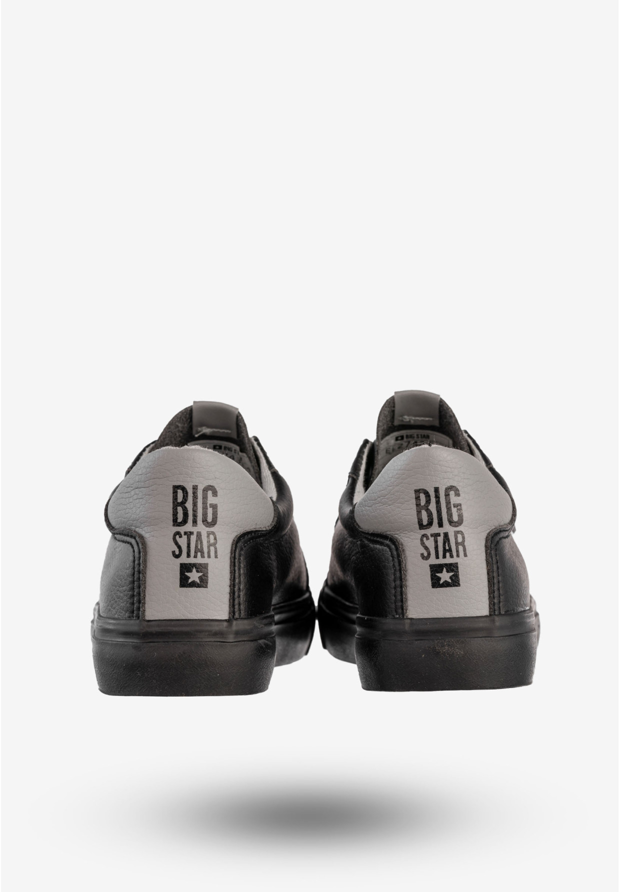 Sneakersy Damskie Big Star Ekoskóra Buty Sportowe Trampki Czarne EE274314