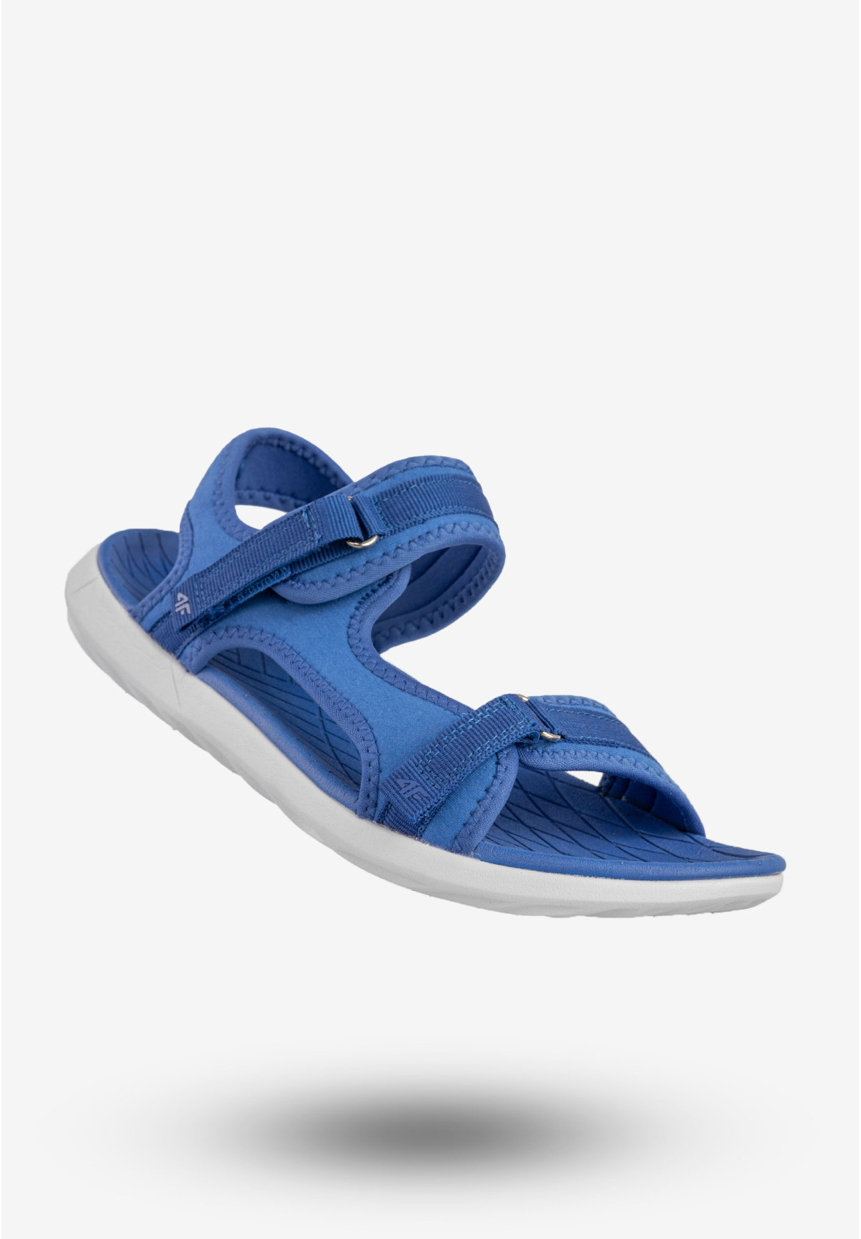 Sandały Damskie 4F Buty Sportowe Na Rzepy Niebieskie H4L20-SAD001