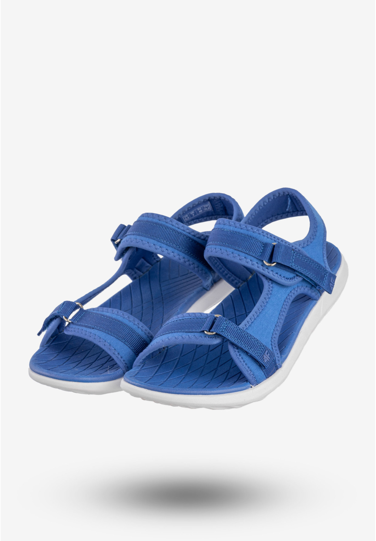 Sandały Damskie 4F Buty Sportowe Na Rzepy Niebieskie H4L20-SAD001