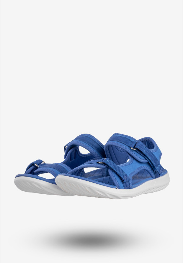 Sandały Damskie 4F Buty Sportowe Na Rzepy Niebieskie H4L20-SAD001
