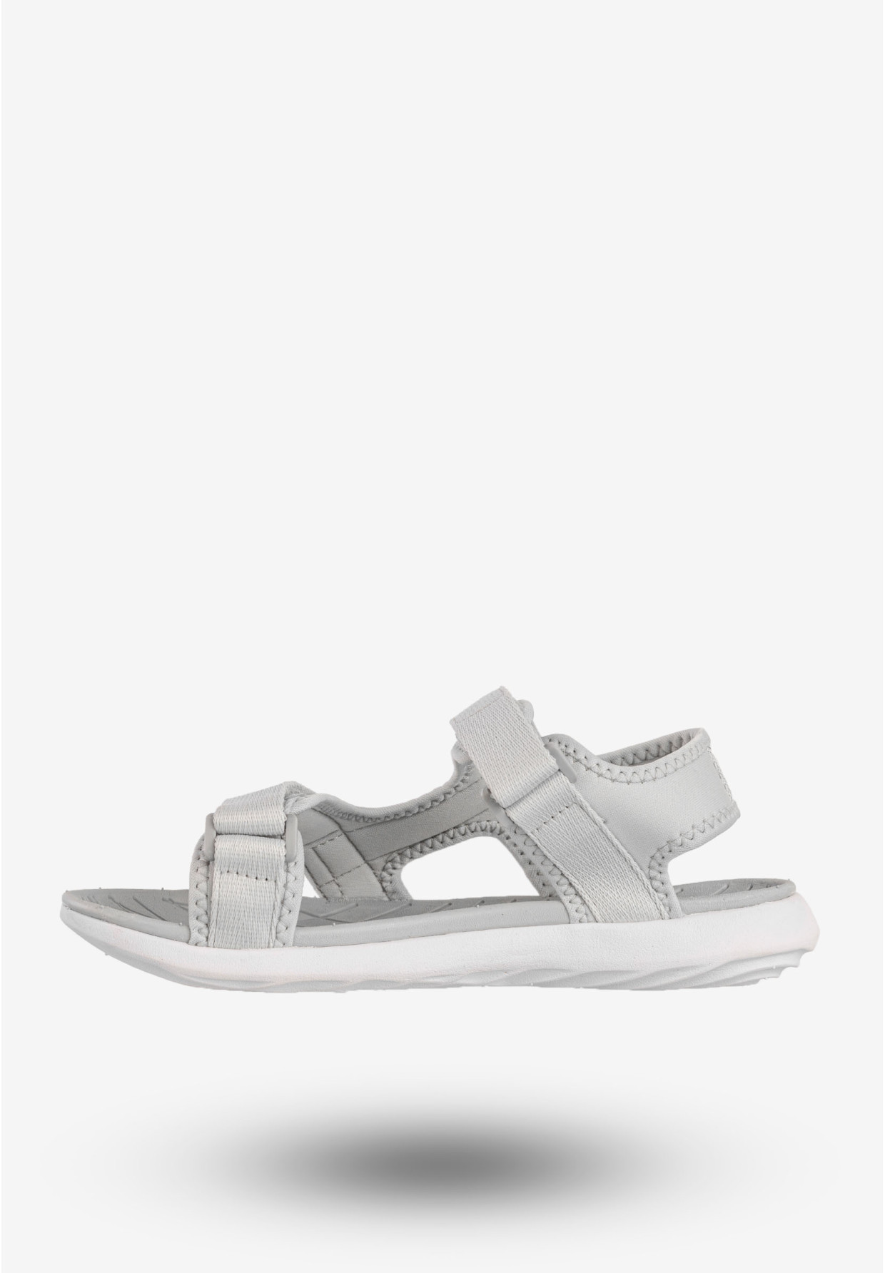 Sandały Damskie 4F Buty Sportowe Na Rzepy Szare 4FSS23FSANF014