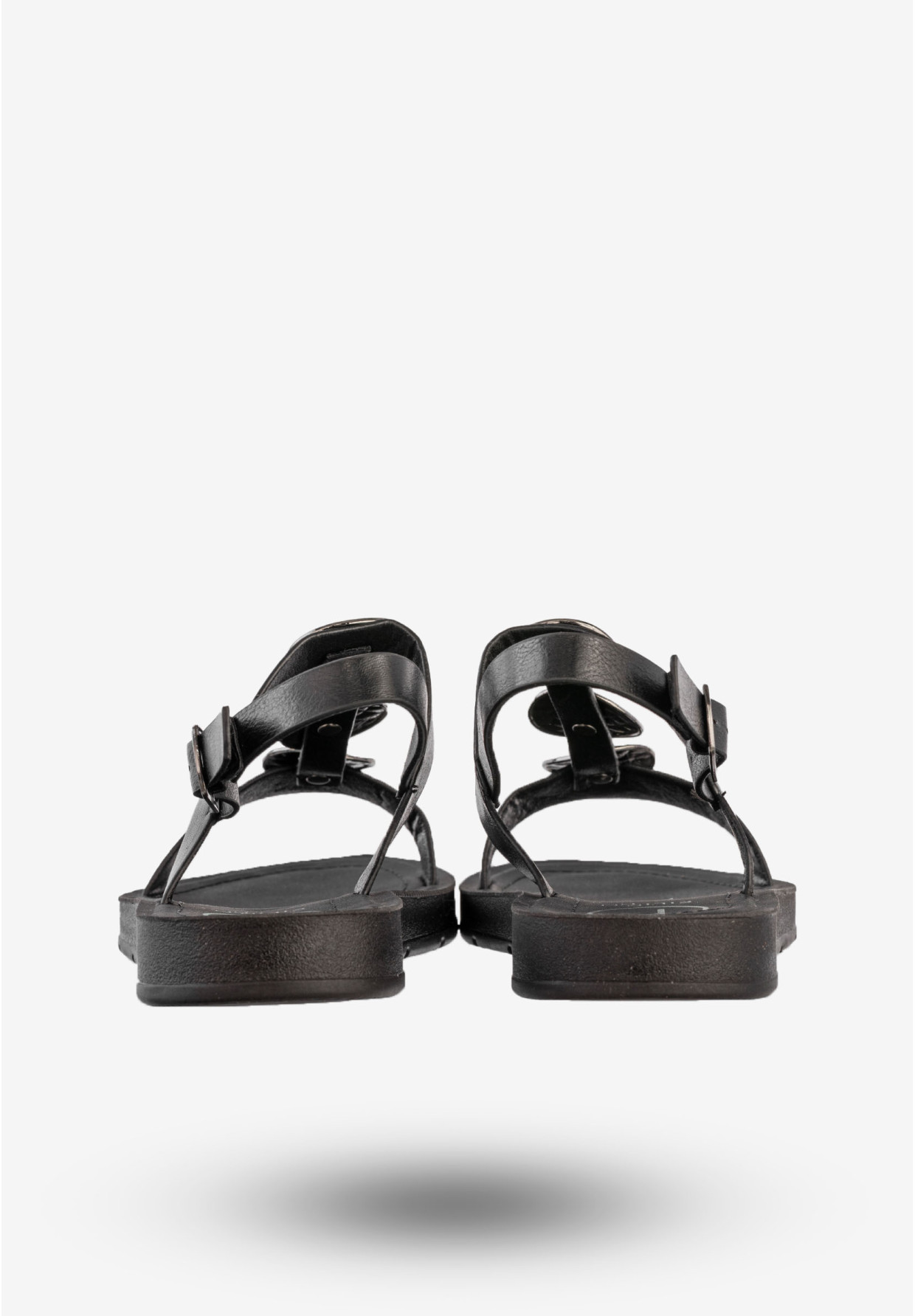 Sandały Damskie Ekoskóra Buty Eleganckie Na Lato Czarne Filippo DS6885/25BK