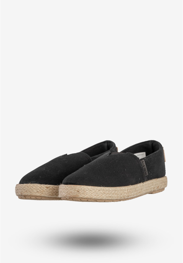 Espadryle Damskie Cross Jeans Buty Wsuwane Półbuty Czarne JJ2R4003C