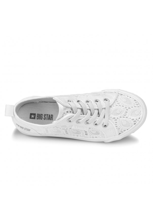 Trampki dla dziewczynki Big Star koronkowe JJ374012