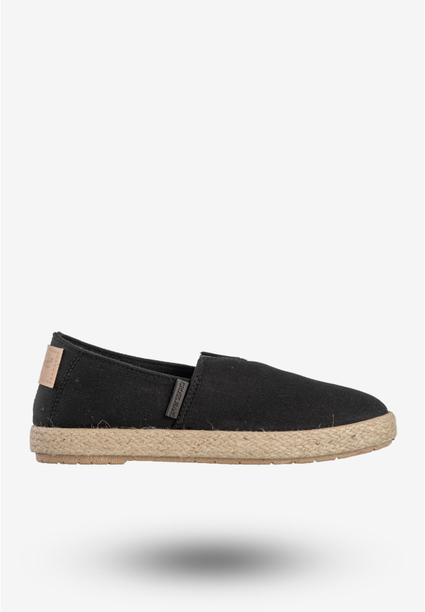 Espadryle Damskie Cross Jeans Buty Wsuwane Półbuty Czarne JJ2R4003C