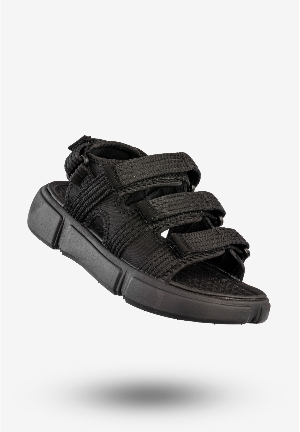 Sandały Damskie 4F Buty Sportowe Na Rzepy Czarne 4FSS23FSANF015