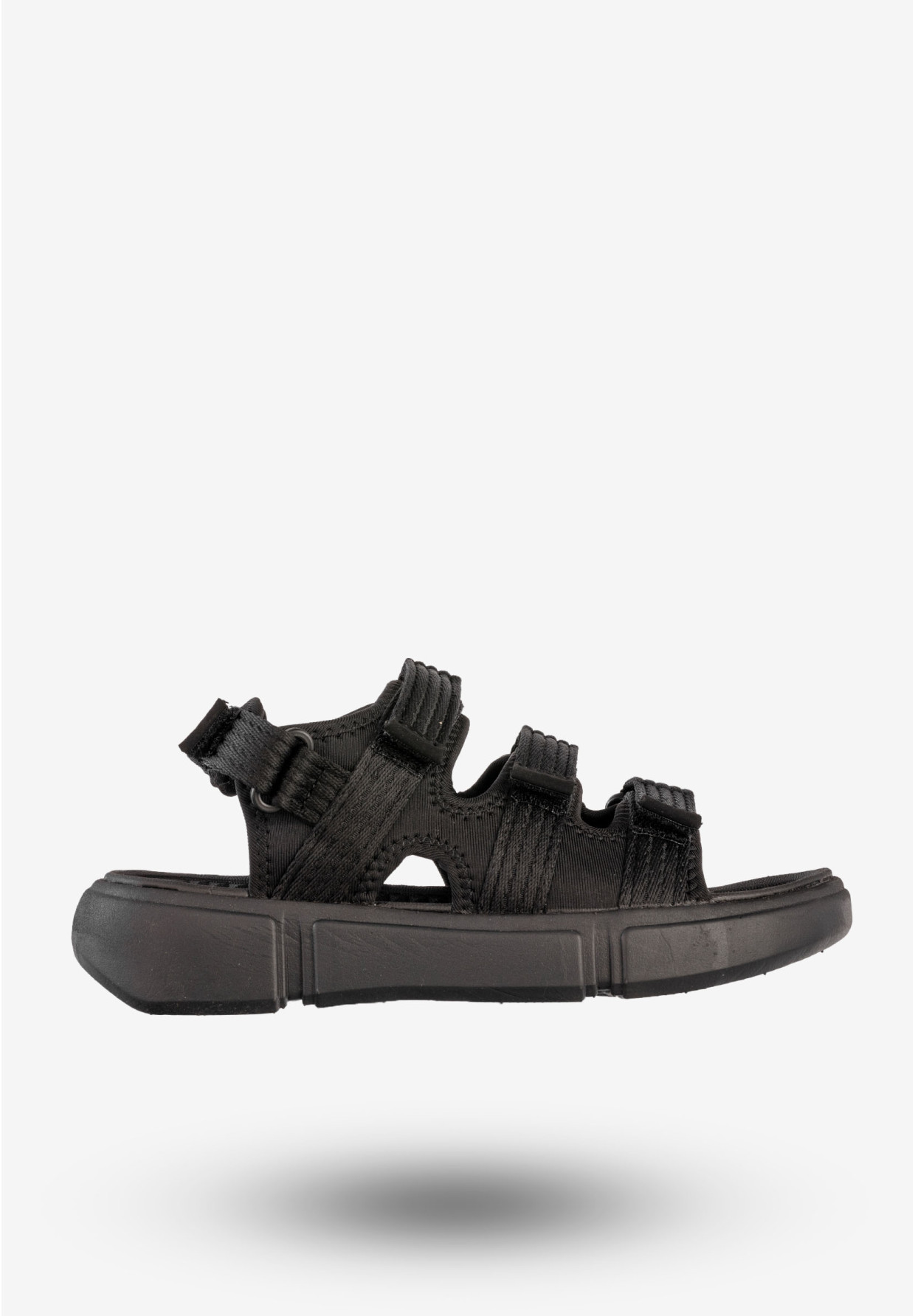 Sandały Damskie 4F Buty Sportowe Na Rzepy Czarne 4FSS23FSANF015