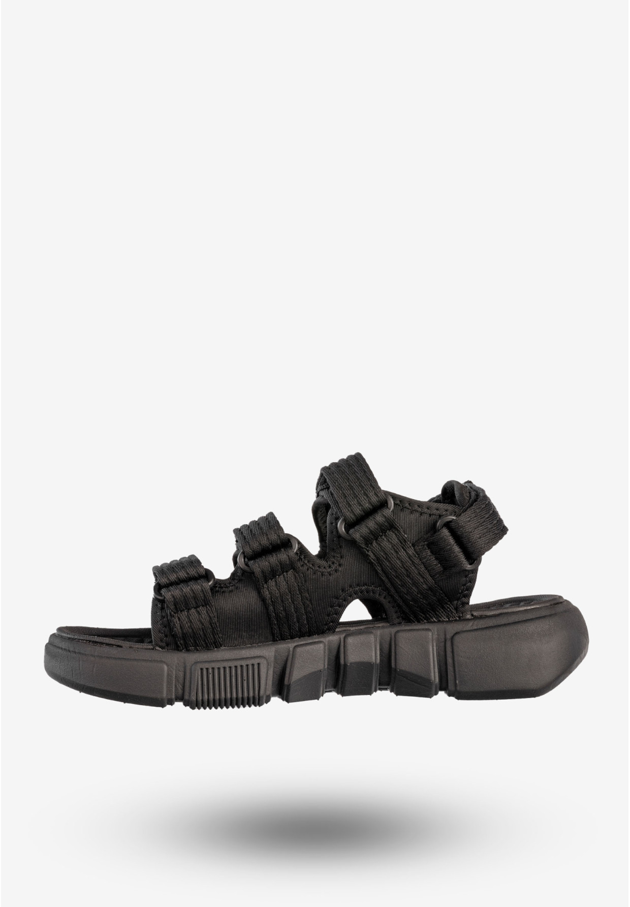 Sandały Damskie 4F Buty Sportowe Na Rzepy Czarne 4FSS23FSANF015