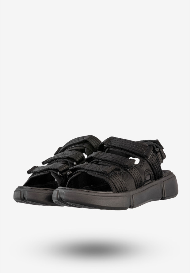 Sandały Damskie 4F Buty Sportowe Na Rzepy Czarne 4FSS23FSANF015