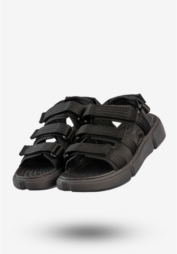 Sandały Damskie 4F Buty Sportowe Na Rzepy Czarne 4FSS23FSANF015