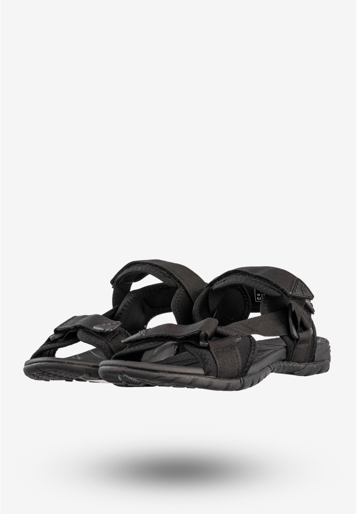 Sandały Męskie 4F Buty Sportowe Na Rzepy Czarne H4L22-SAM005