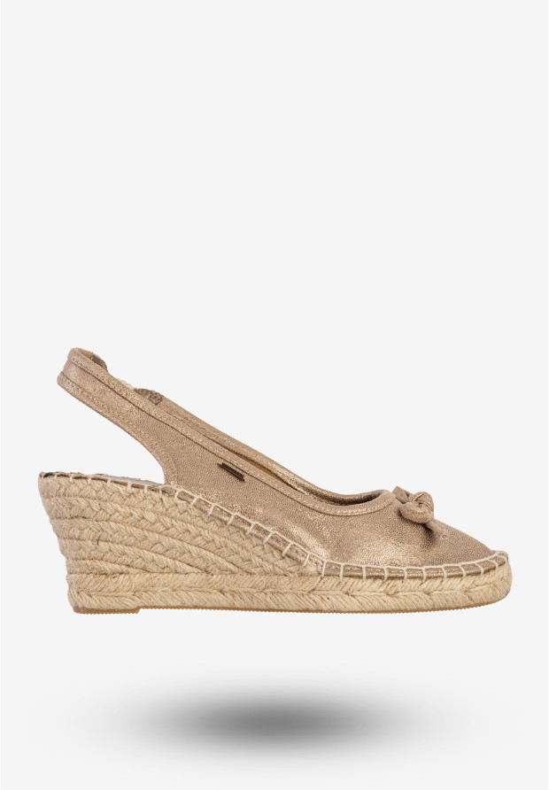 Sandały Damskie BIG STAR Ekoskóra Buty Na Koturnie Brązowe W274547