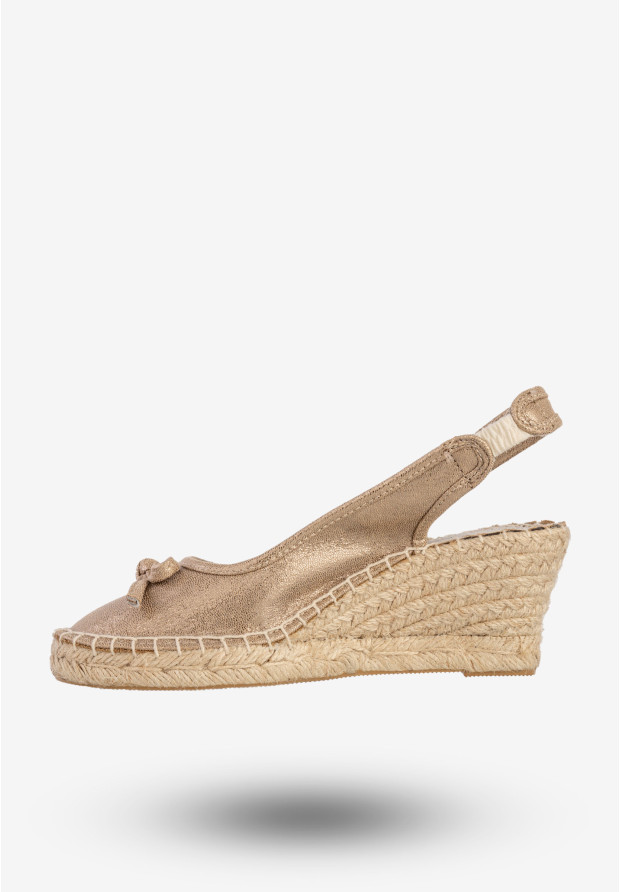 Sandały Damskie BIG STAR Ekoskóra Buty Na Koturnie Brązowe W274547